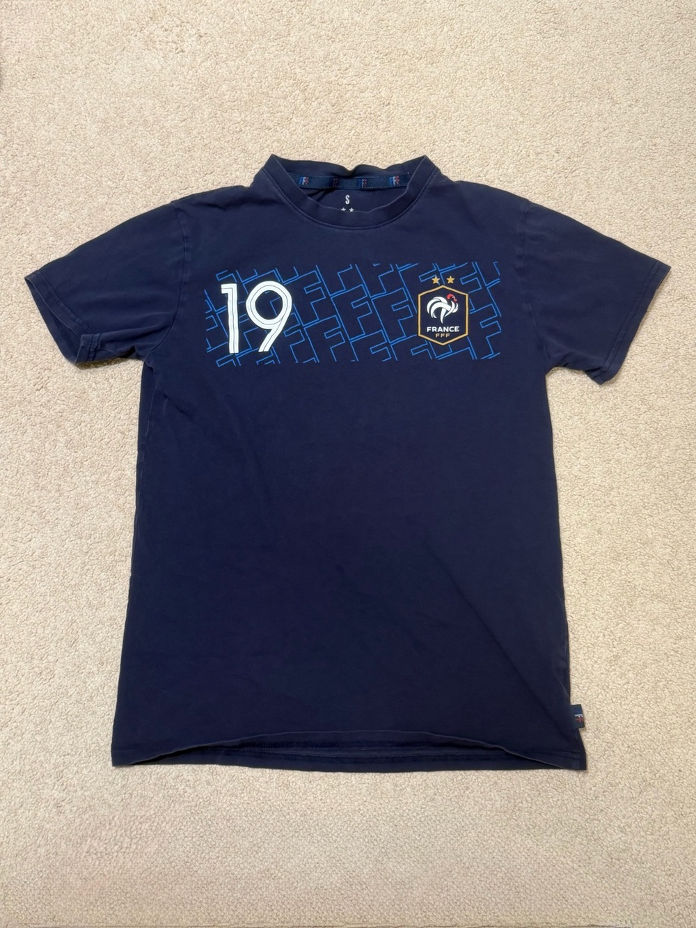 France Benzema #19 Blue Graphic Tee 2022 World Cup